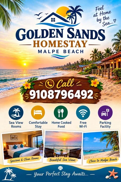 GOLDEN SANDS HOMESTAY - Malpe Beach - B&B Malpe