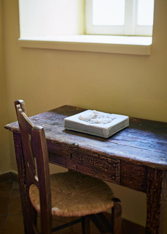 Blue and yellow attic studio image 4