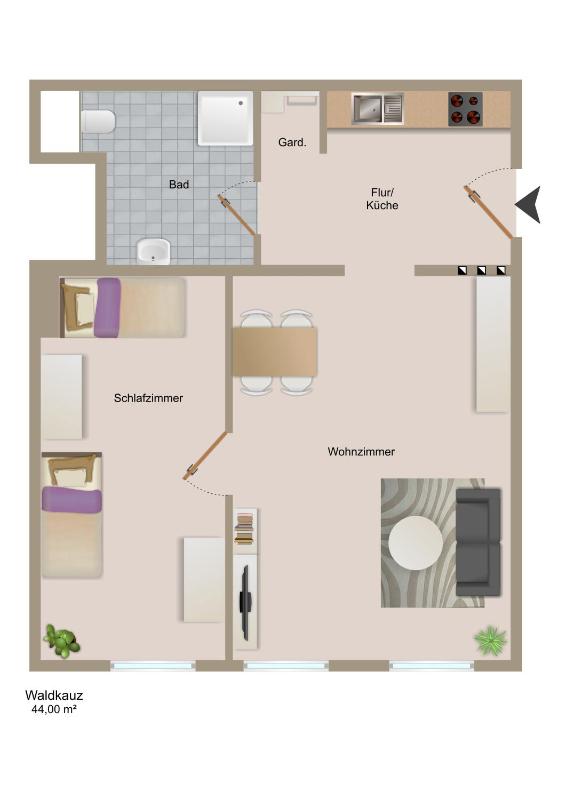 One-Bedroom Apartment image 3