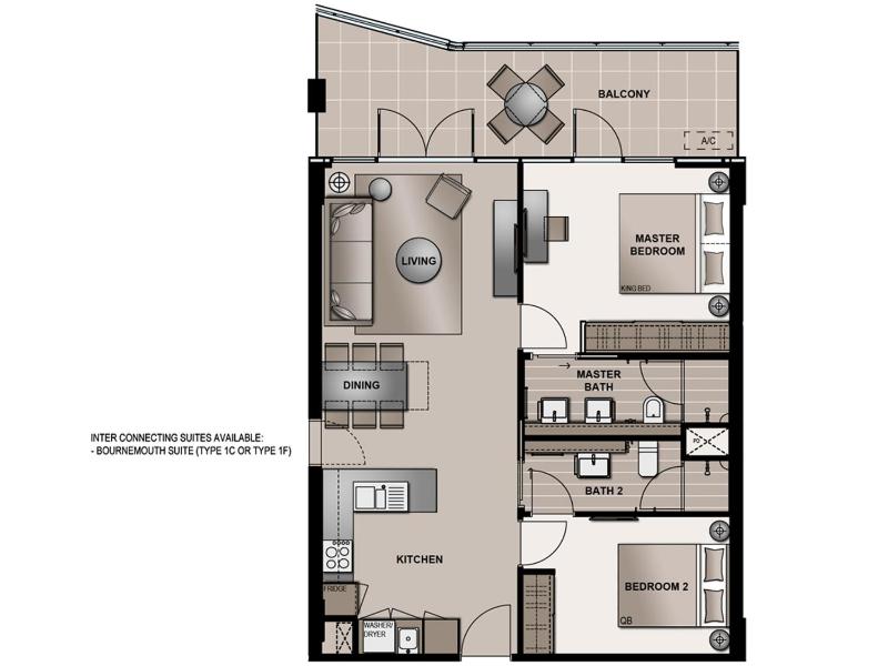 Two-Bedroom Suite - Lyndhurst image 3