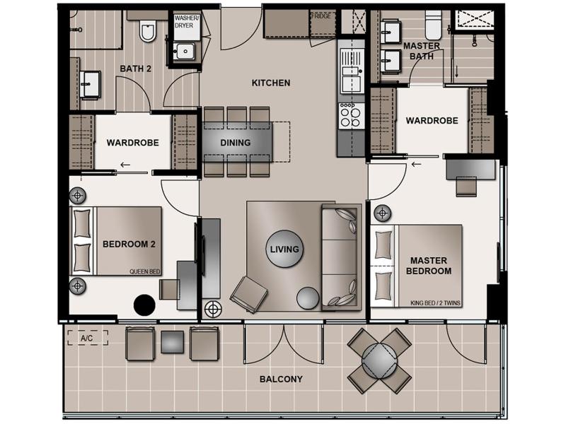 Two-Bedroom Suite - Lyndhurst image 2