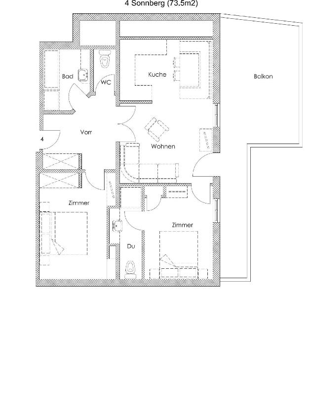 Two-Bedroom Apartment with Balcony image 2