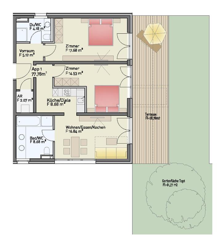 Comfort Two-Bedroom Apartment image 4