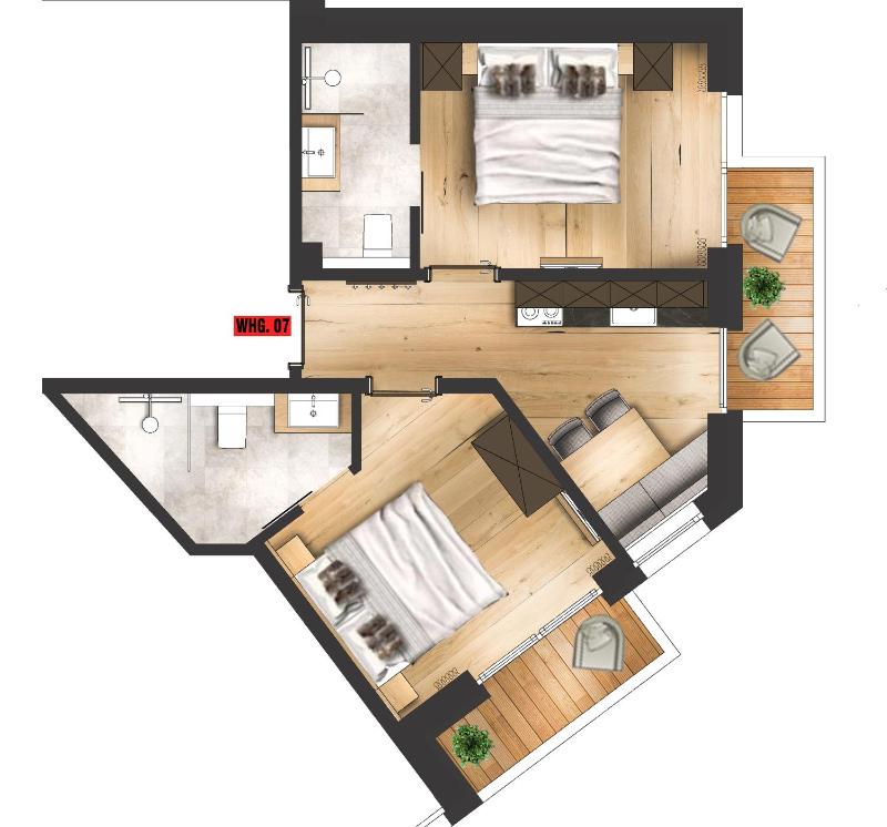 Apartment with Balcony image 2