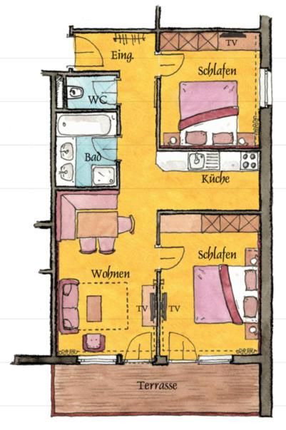 Apartment with Terrace image 4