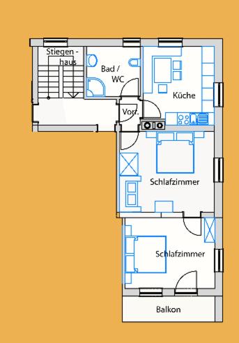 Two-Bedroom Apartment with Balcony image 2