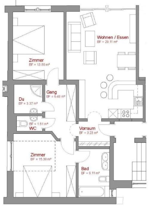 Deluxe Two-Bedroom Apartment image 3