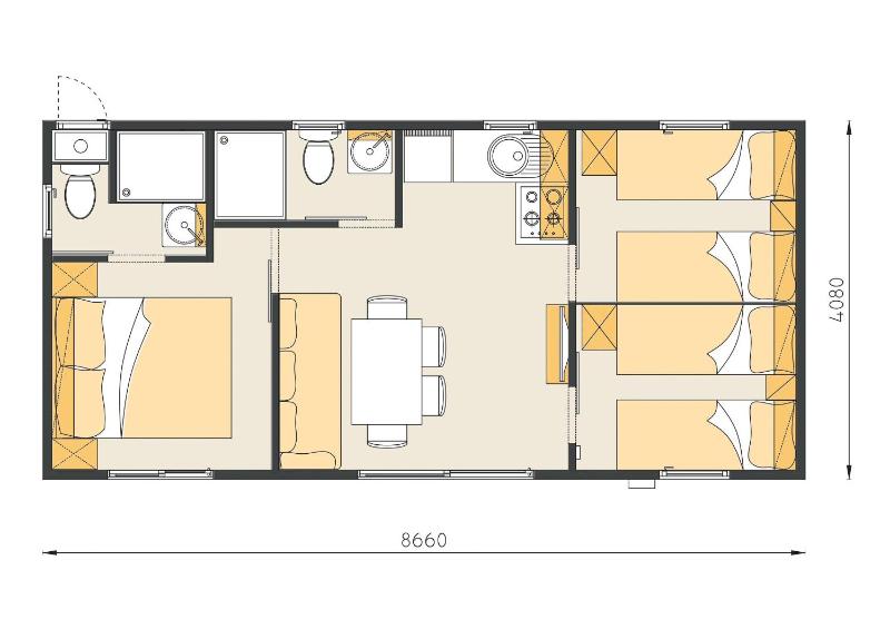 Three-Bedroom Mobile Home with Terrace and Sea View image 2