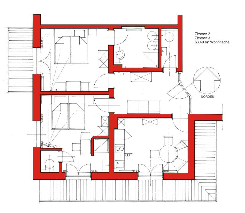 Two-Bedroom Apartment with Balcony (4 Adults) image 2