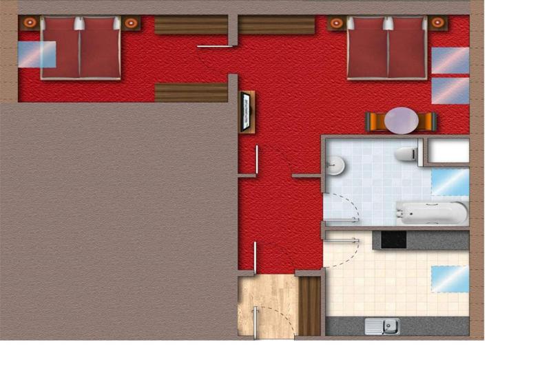 Two-Bedroom Apartment / Family Room image 2