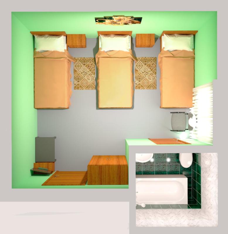 Single Bed in Dormitory Room image 3