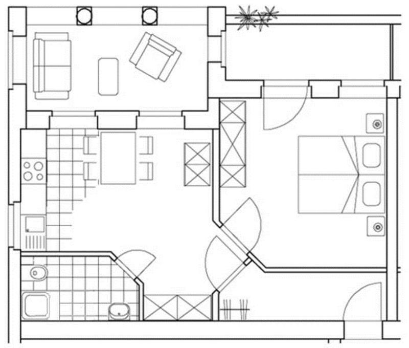 Apartment with Terrace image 3