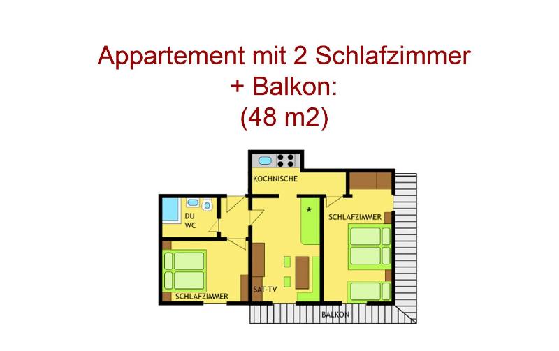 Two-Bedroom Apartment with Balcony image 2