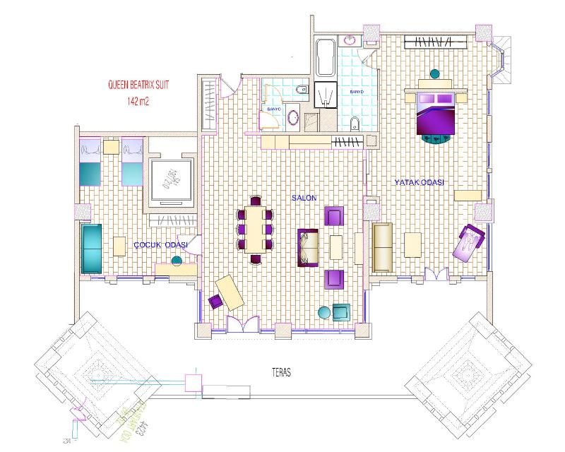 Queen Beatrix Suite with Spa Bath image 2