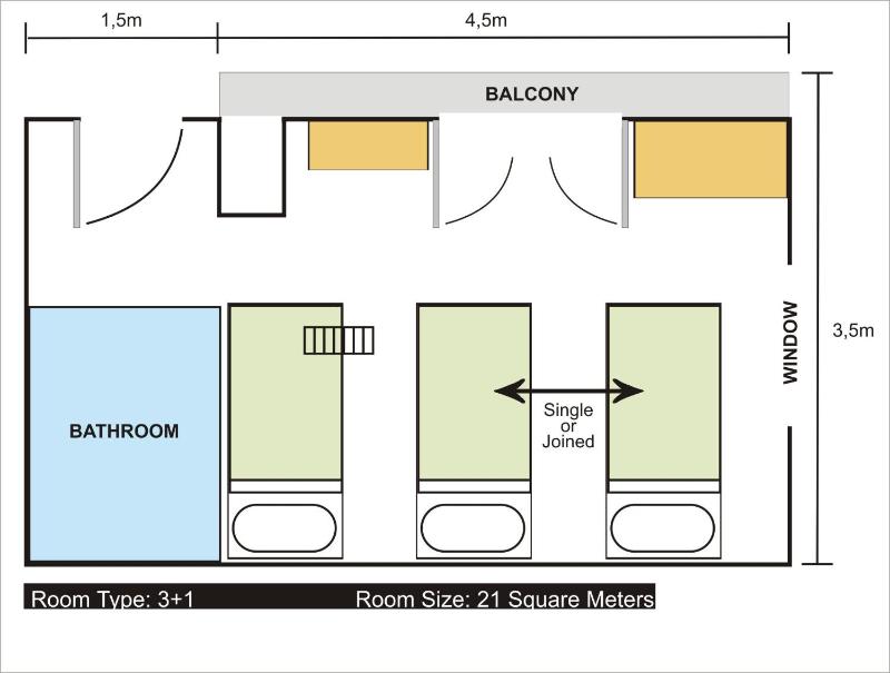 Economy Quadruple Room image 3