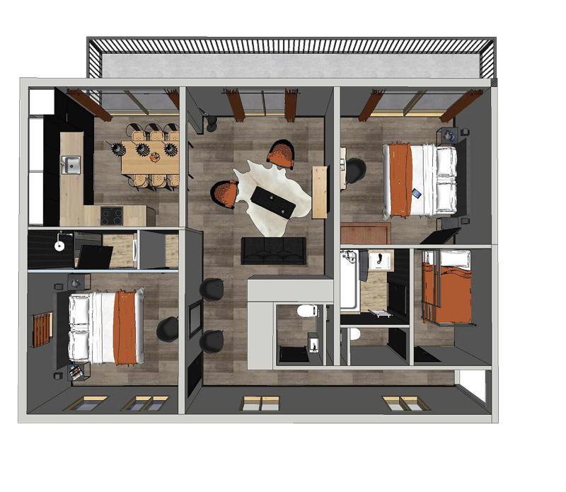 Apartment with Mountain View image 3