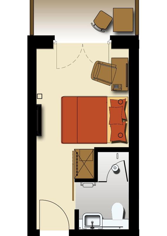Single Room with Balcony image 2
