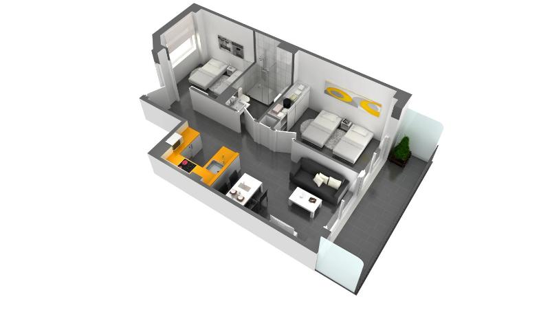 Two-Bedroom Apartment with Balcony City Views (2-4 Adults) image 2