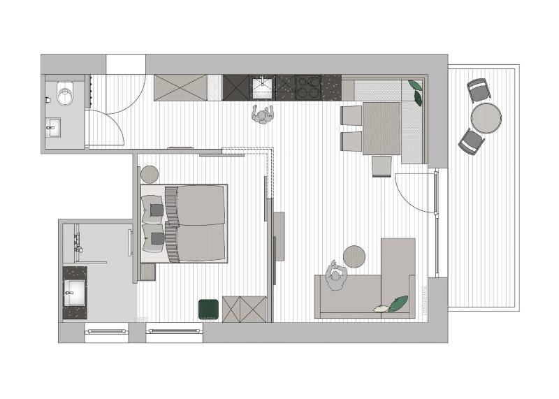 One-Bedroom Apartment image 1
