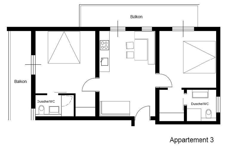 Deluxe Two-Bedroom Apartment image 3