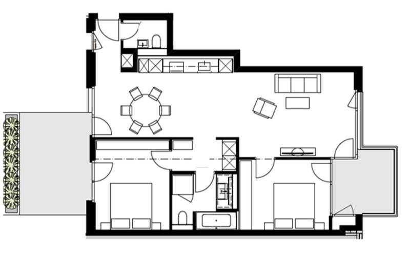 Two-Bedroom Apartment image 2