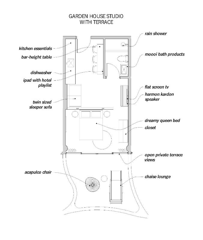 Garden House Studio with Kitchenette and Private Terrace image 2