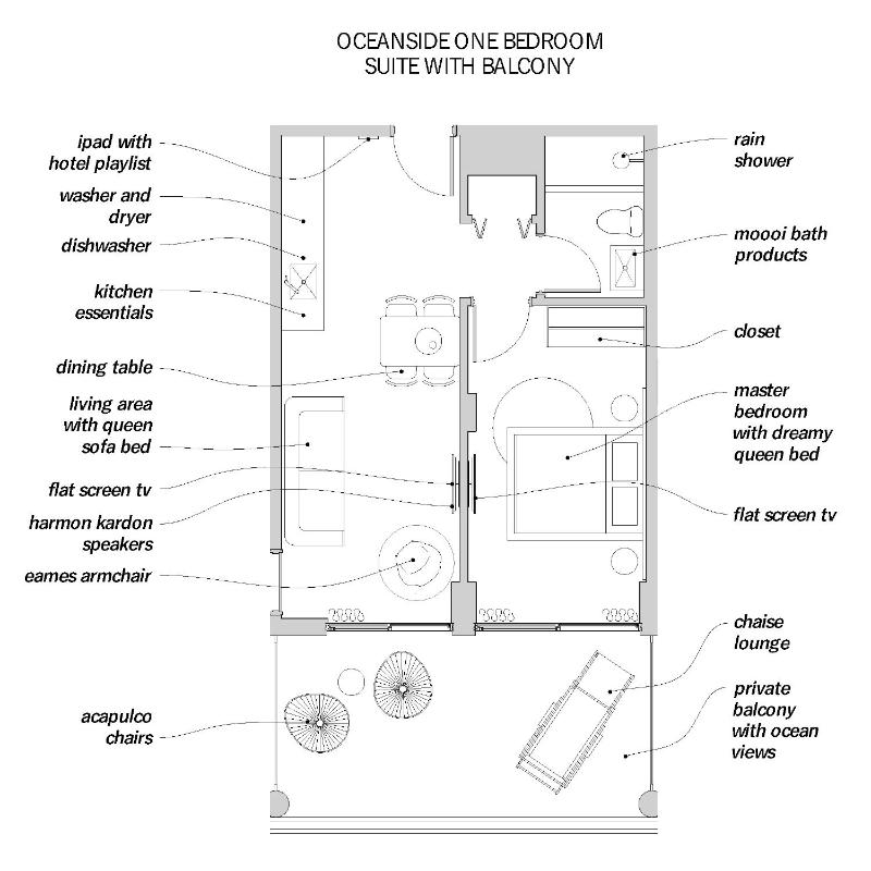 Oceanside One-Bedroom Suite with Kitchenette and Balcony image 2