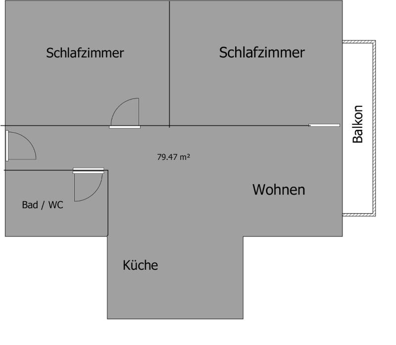 Two-Bedroom Apartment with Balcony image 2
