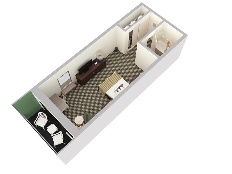 Oceanview King Room - 1 King Bed image 3