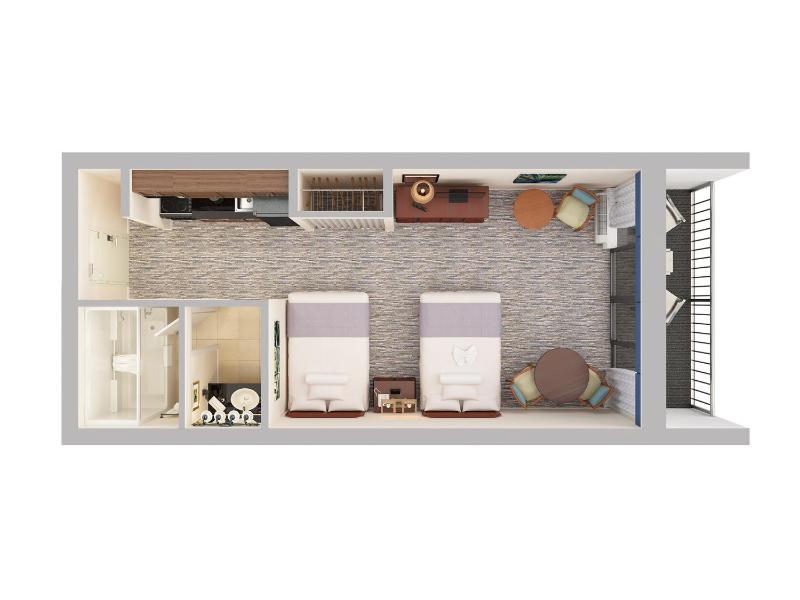 Tower Oceanfront Queen Room with Two Queen Beds - Kitchen image 4