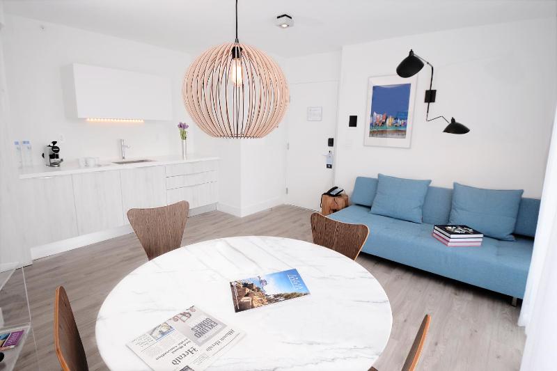 Corner One- Bedroom Suite with Kitchenette and Double Balcony image 4