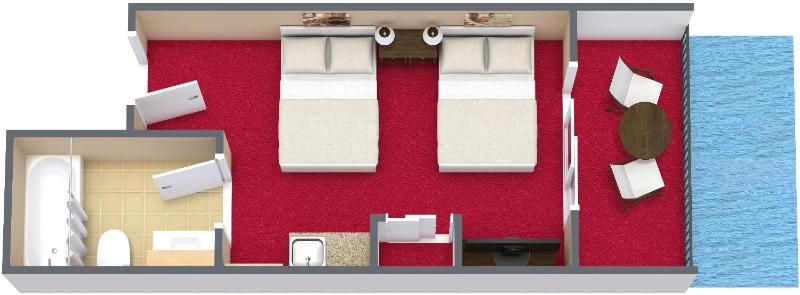Oceanfront Room with Two Double Beds image 2