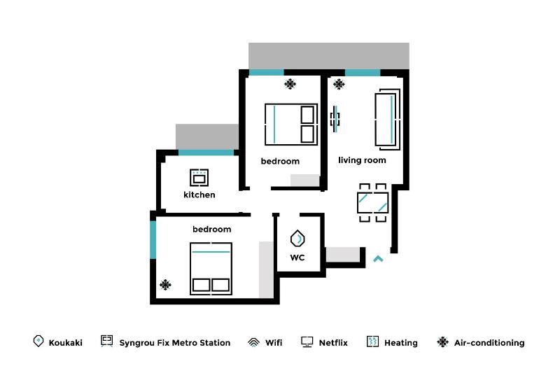Urban 2BD Apartment in Koukaki by UPSTREET - image 9