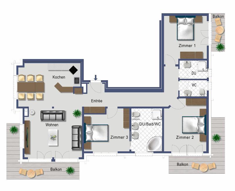 Luce 5 - Three-Bedroom Apartment (2nd floor) image 2