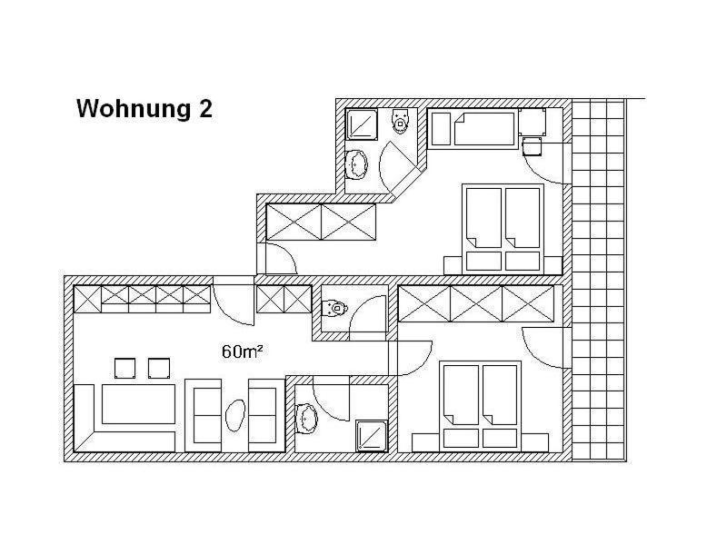 Comfort Two-Bedroom Apartment with Balcony image 2