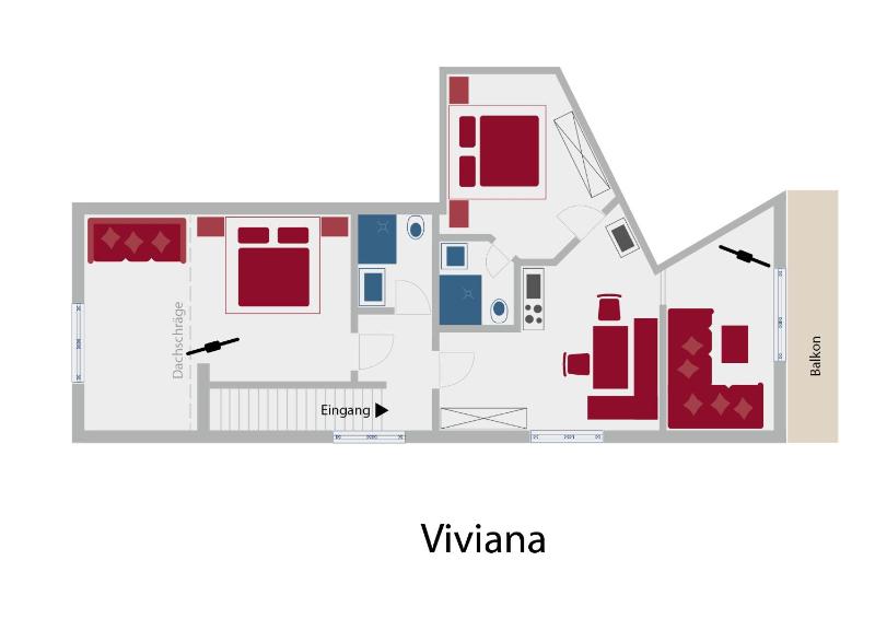 Two-Bedroom Apartment with Mountain VIew image 1