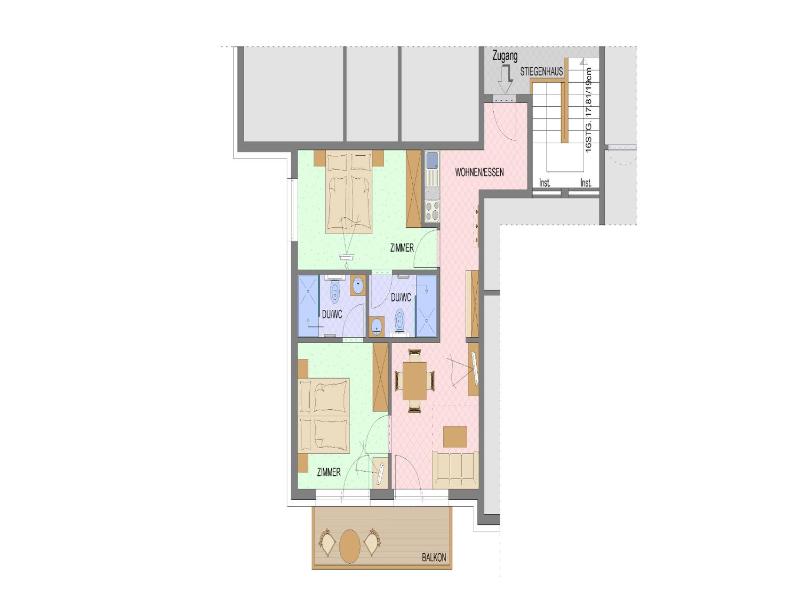 Two-Bedroom Apartment with Balcony image 3