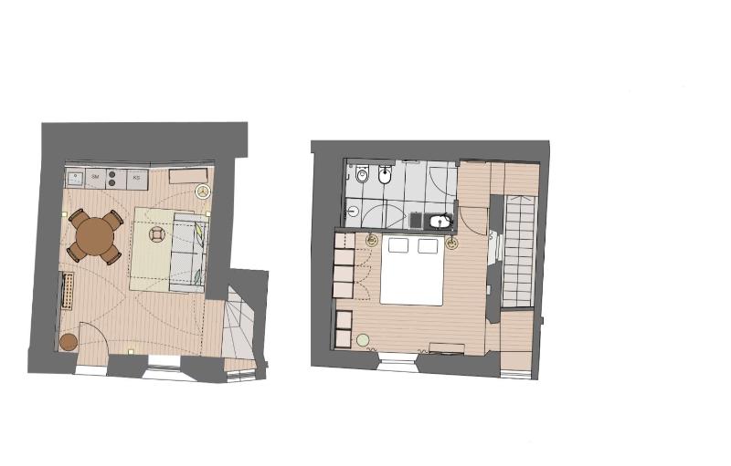 One-Bedroom Apartment - Split Level image 2