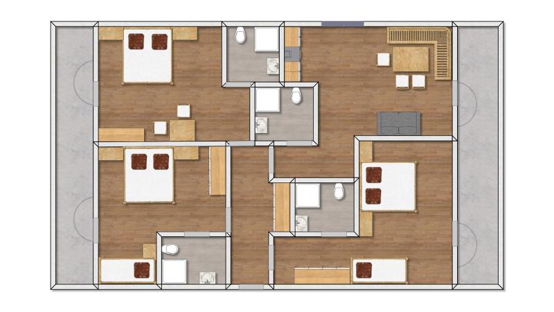 Three-Bedroom Apartment with Balcony image 3