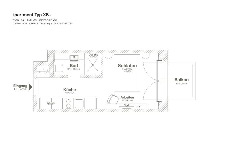 Studio with Balcony image 3