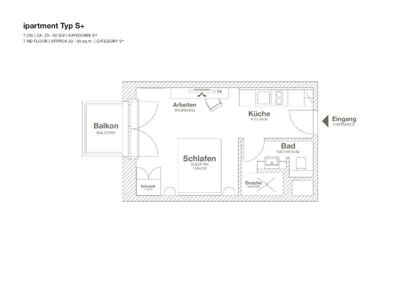 Studio with Terrace image 2