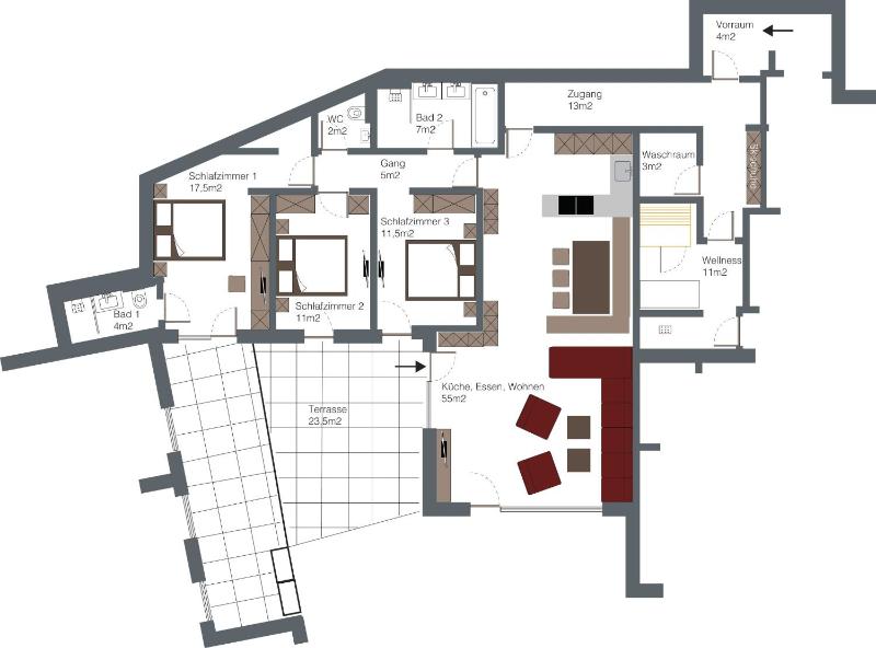 Three-Bedroom Apartment image 2