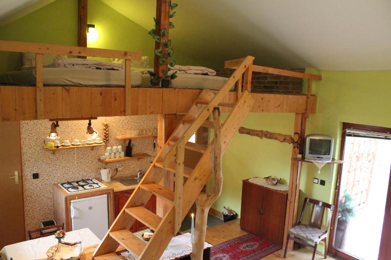 Apartment with a tile stove image 4