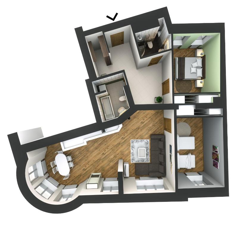 Superior Two-Bedroom Apartment on Upper Floor image 4