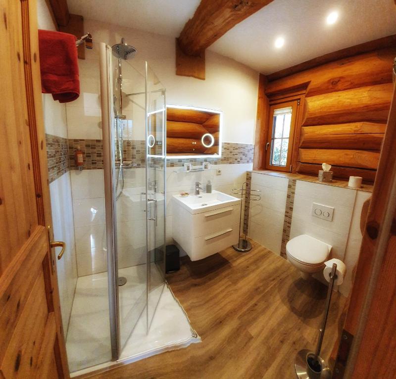 Double Room with Terrace Log House image 2