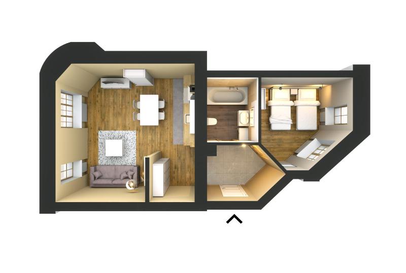Large One-Bedroom Apartment with Bath  image 2