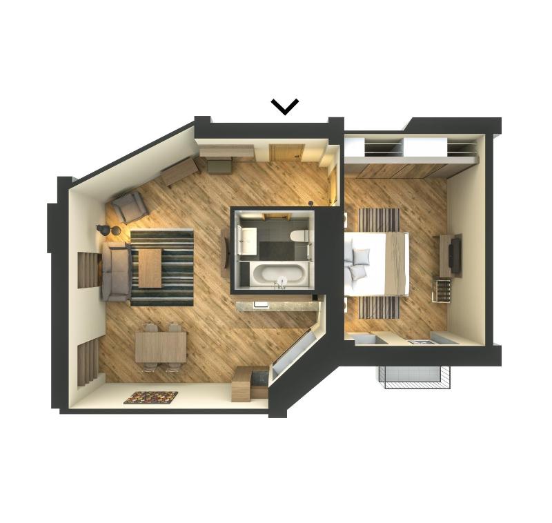 Large One-Bedroom Apartment with Balcony image 2