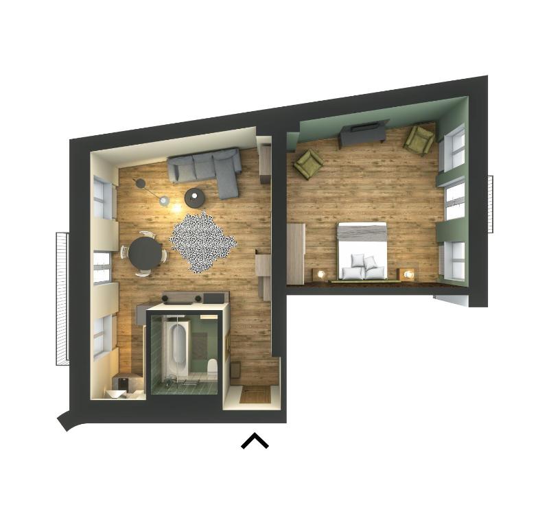 Large One-Bedroom Apartment with Balcony image 3