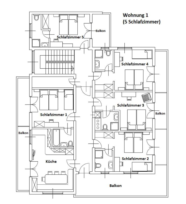 Five-Bedroom Apartment with Terrace image 2