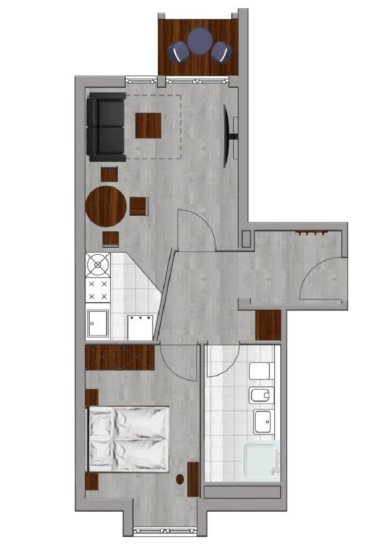 2-Zimmer Apartment Komfort image 2